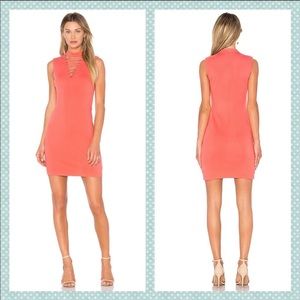 NWT Bailey 44 Lace-Up El Caiman Ponte Mini Dress